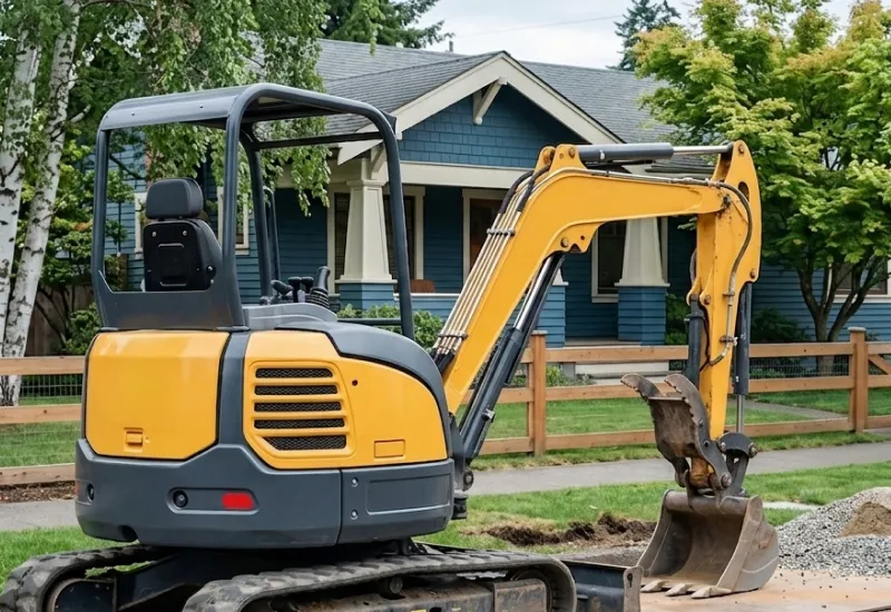 compact excavator residential site compact excavator residential site