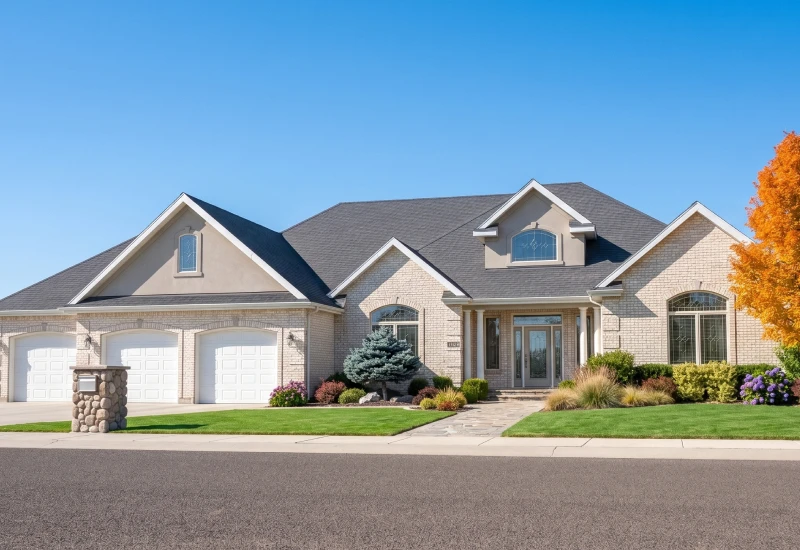 exterior view of a suburban house